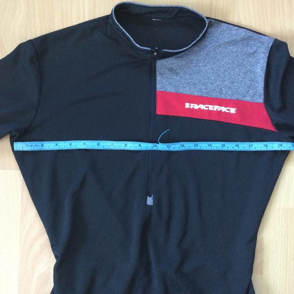 Race Face Unisex Short Sleeve Cycling Jersey 1/4 Zip Short Sleeved 40 inch - Picture 3 of 8